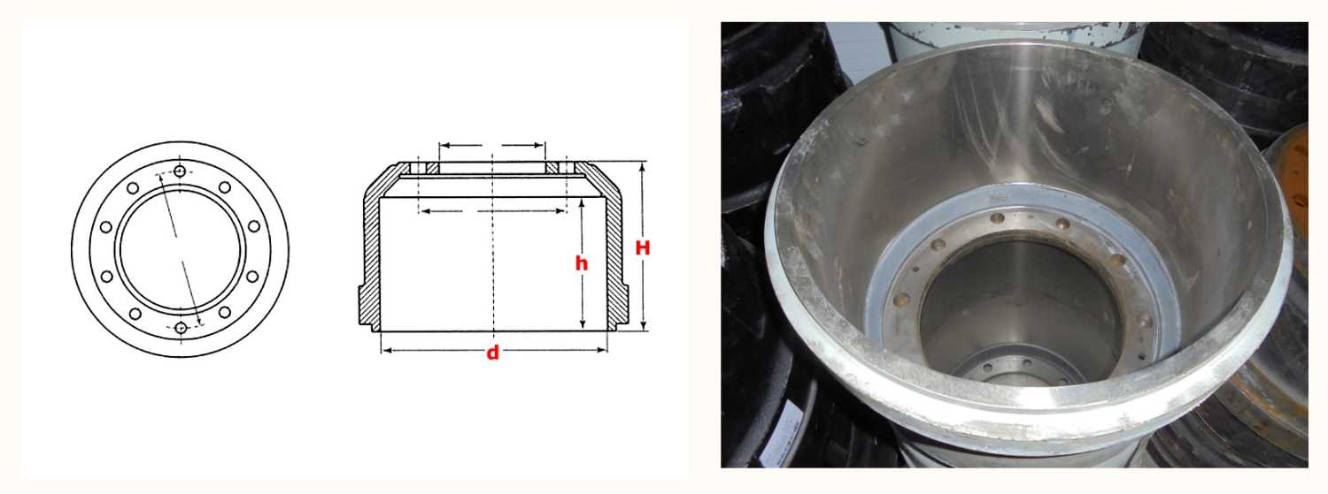 Барабан тормозной задний D=420&nbsp;H=295 h=220 A7